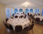 Chandelier dinner marquee